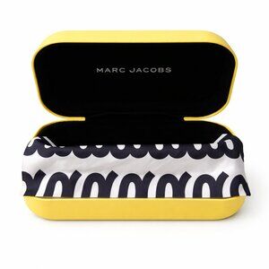 Marc Jacobs Yellow Hard Eyeglass Case with Cleaning Cloth — NWOT